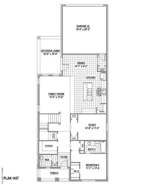 Plan 1457 1st Floor