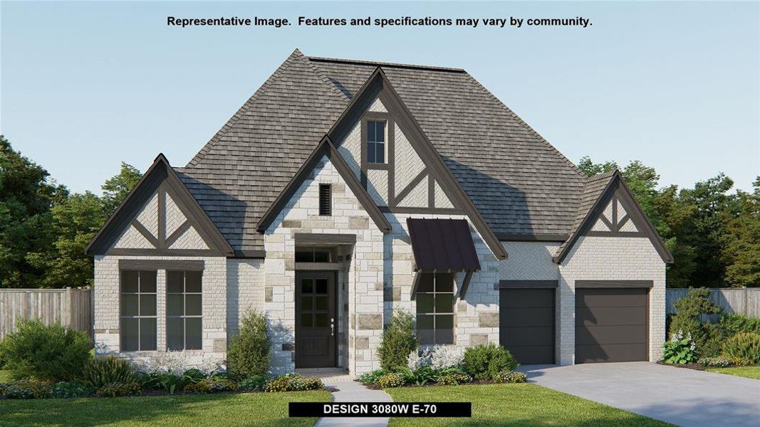 New construction Single-Family house Design 3080W, 18806 Citrange Bend Way, Manvel, TX 77578 - photo