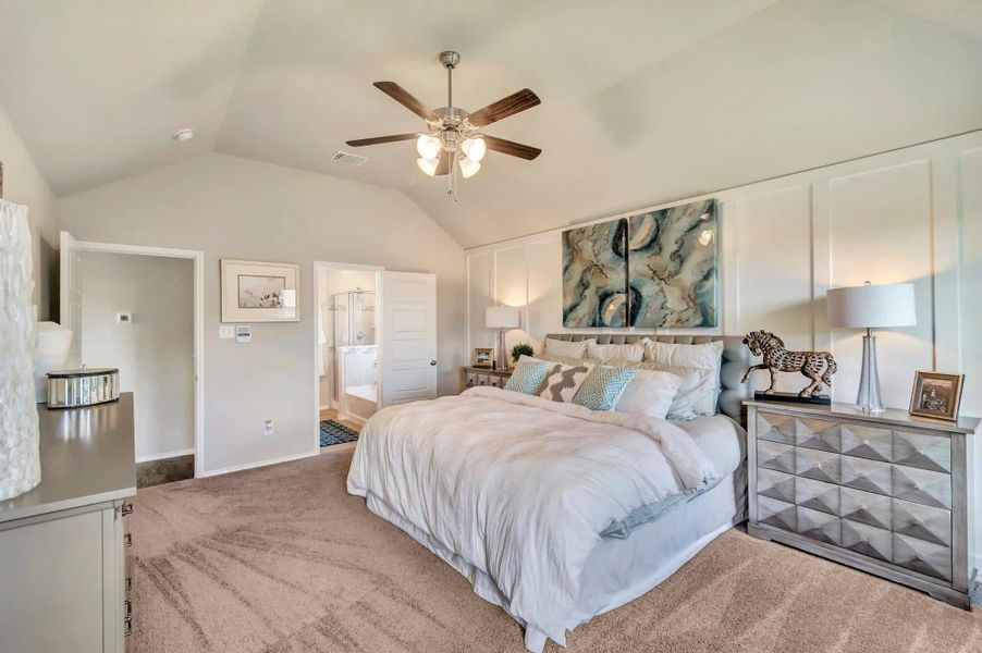 Primary Bedroom | Concept 1730 at Silo Mills - Select Series in Joshua, TX by Landsea Homes