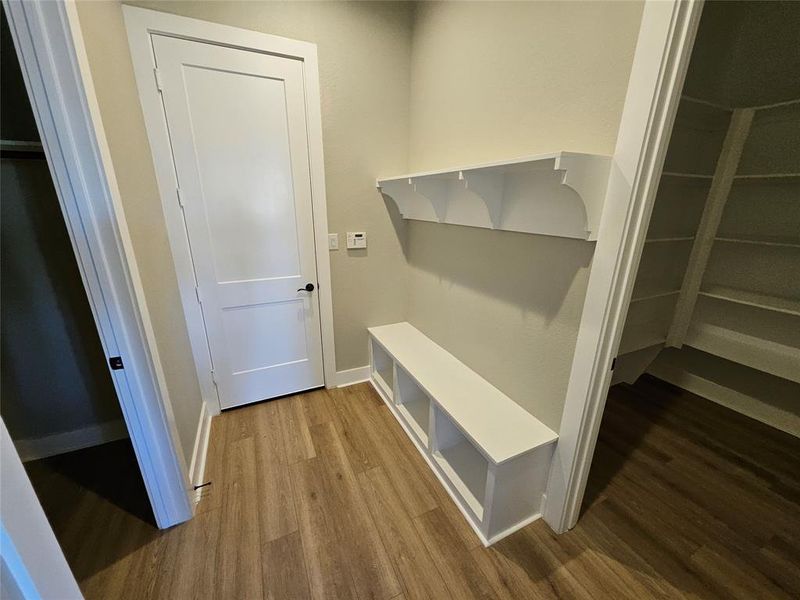 Mud room off the garage entrance