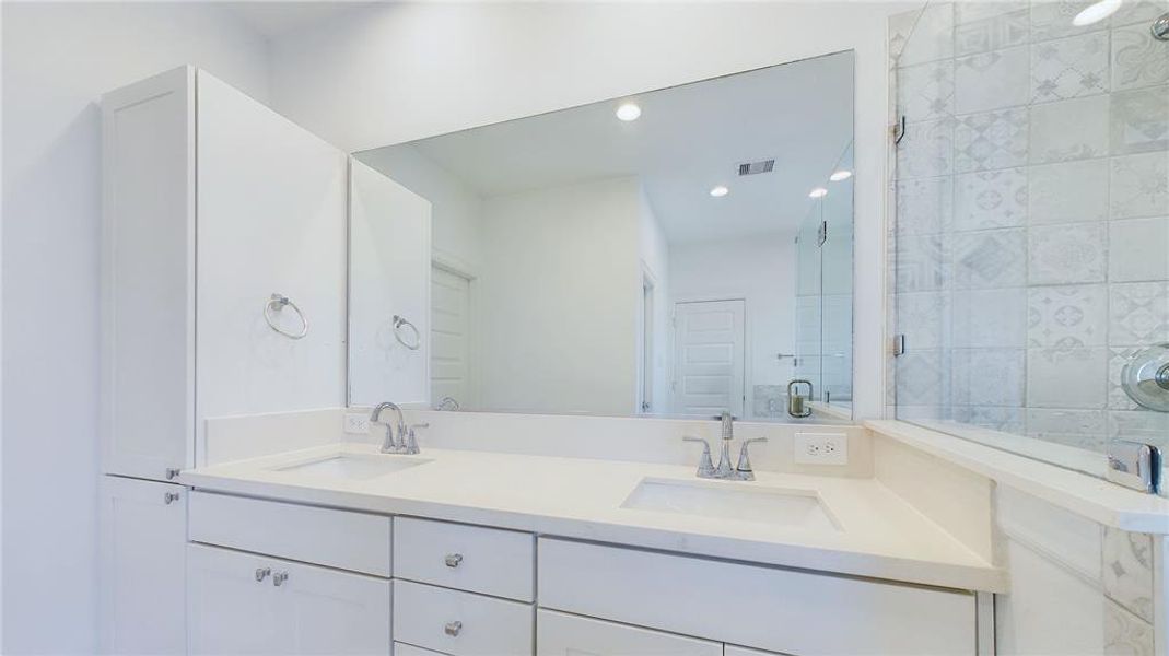 Primary Bathroom Vanity  with plenty of storage