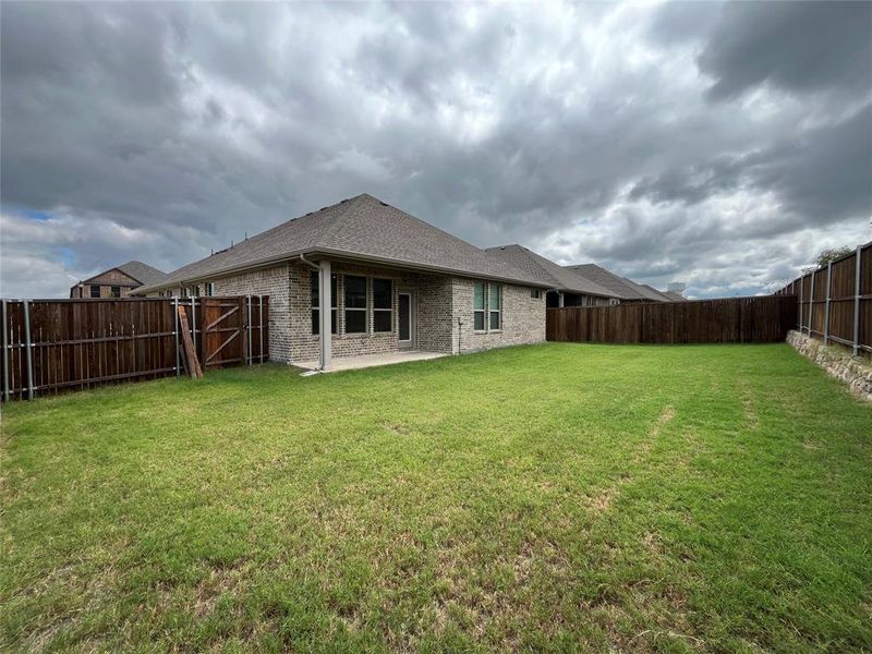 View of yard with a patio area