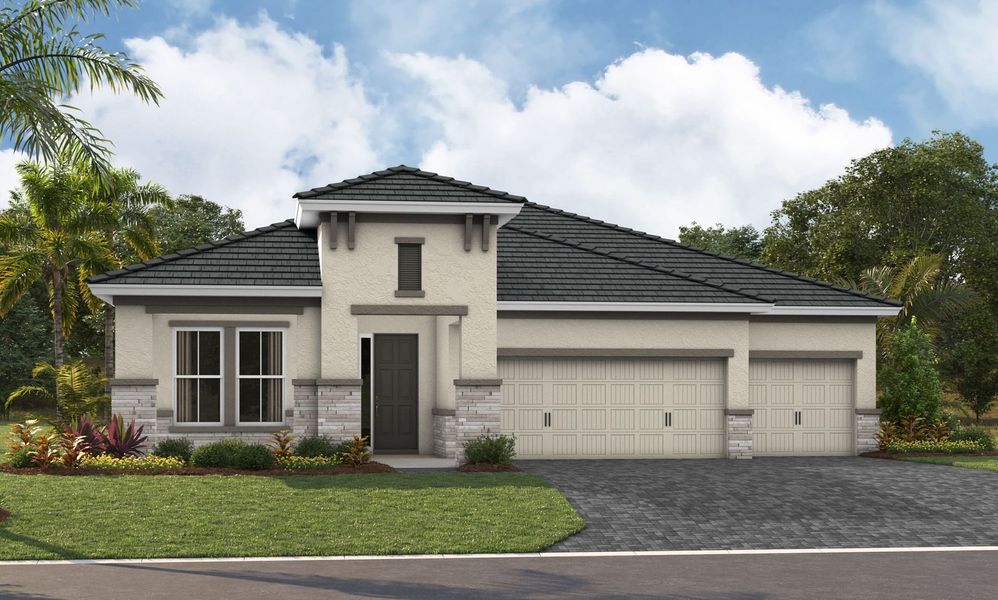 New construction Single-Family house Biscayne I, 9231 Isabella Circle, Parrish, FL 34219 - photo