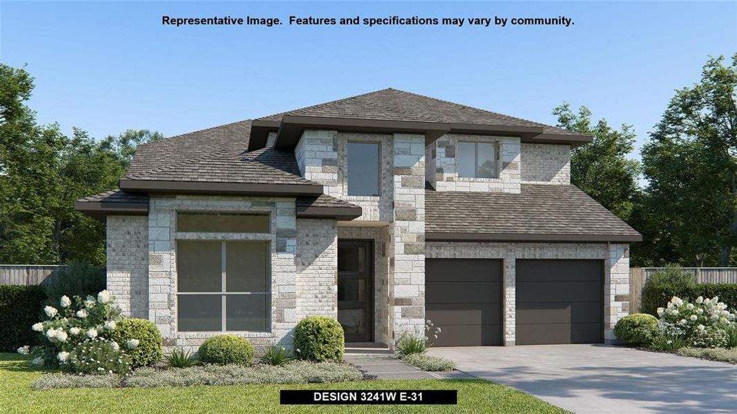 New construction Single-Family house 5327 Violet Ridge Drive, Richmond, TX 77469 Design 3241W- photo
