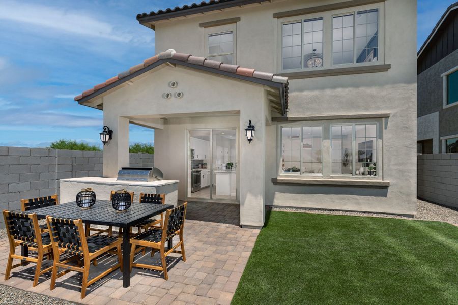Patio | Cyan | Greenpointe at Eastmark | New homes in Mesa, Arizona | Landsea Homes
