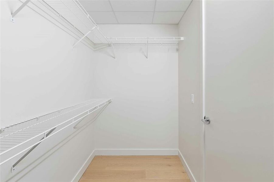 Spacious closets