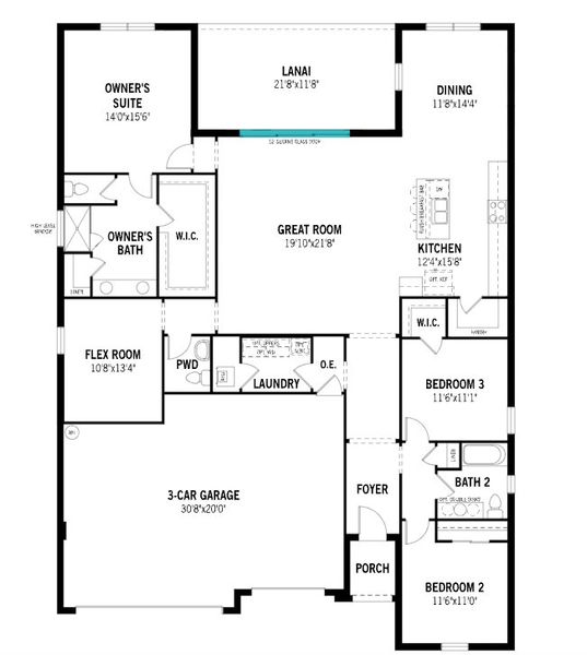 New construction Single-Family house 3420 Douglas Fir Drive, Apopka, FL 32703 Glacier Bay- photo