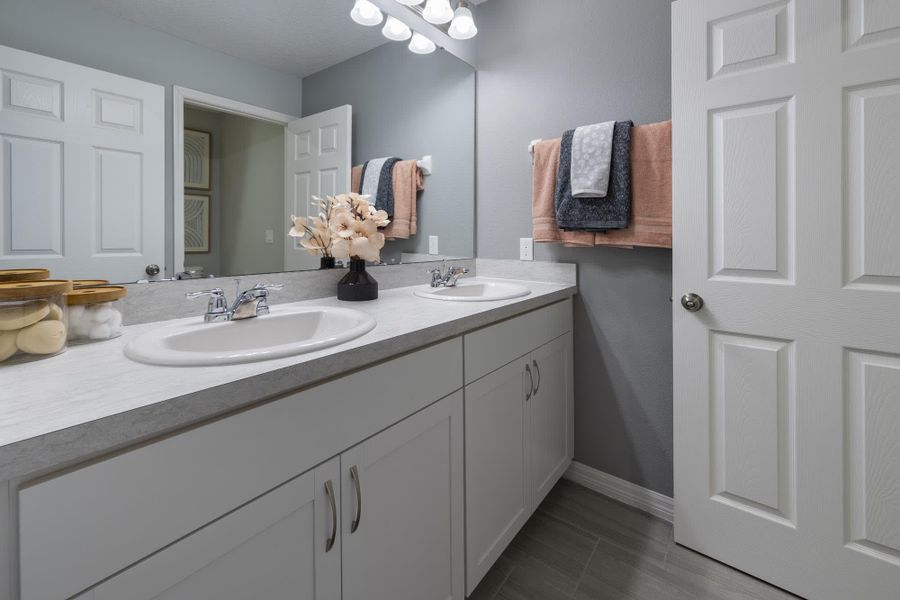 Bathroom 2 | Piper | Townhomes at Sky Lakes Estates in St. Cloud, FL | Landsea Homes