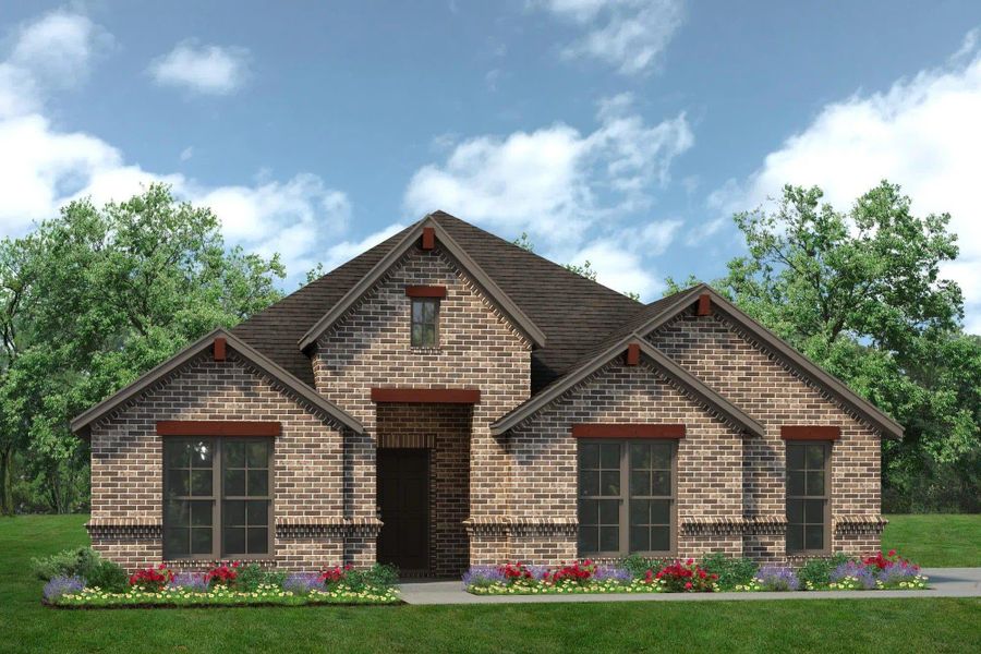 Elevation C with Outswing | Concept 2186 at Summer Crest in Fort Worth, TX by Landsea Homes