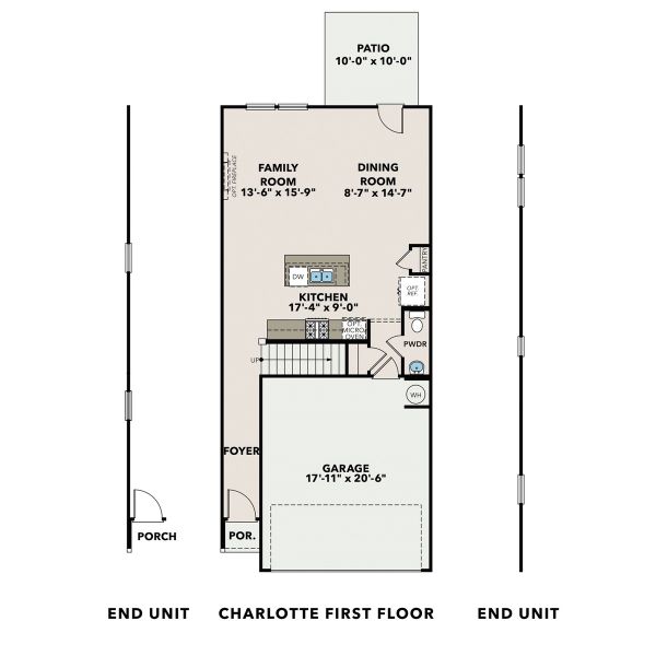 New construction Townhouse house 521 Red Terrace, Marietta, GA 30060 The Charlotte H- Townhome- photo