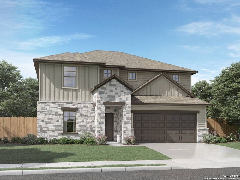 New construction Single-Family house 29453 Frontier Way, San Antonio, TX 78260 The Legacy (C453)- photo