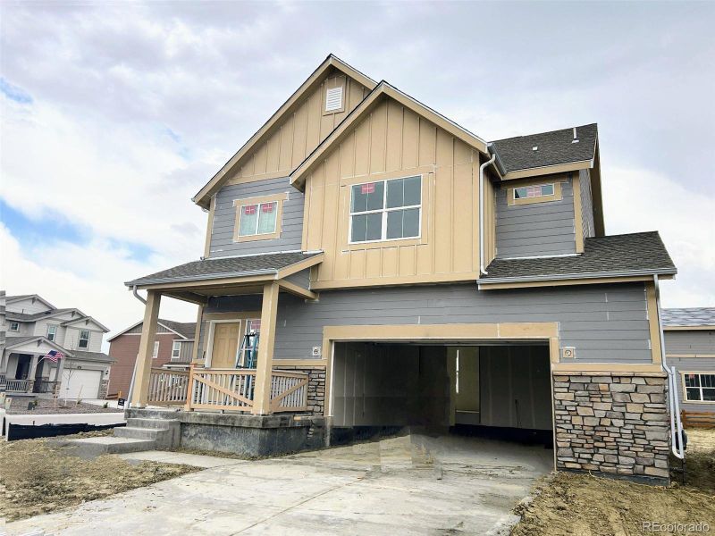 New construction Single-Family house 1122 Corkbark Drive, Elizabeth, CO 80107 Harvard- photo