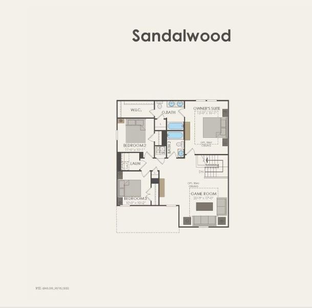 Pulte Homes, Sandalwood floor plan