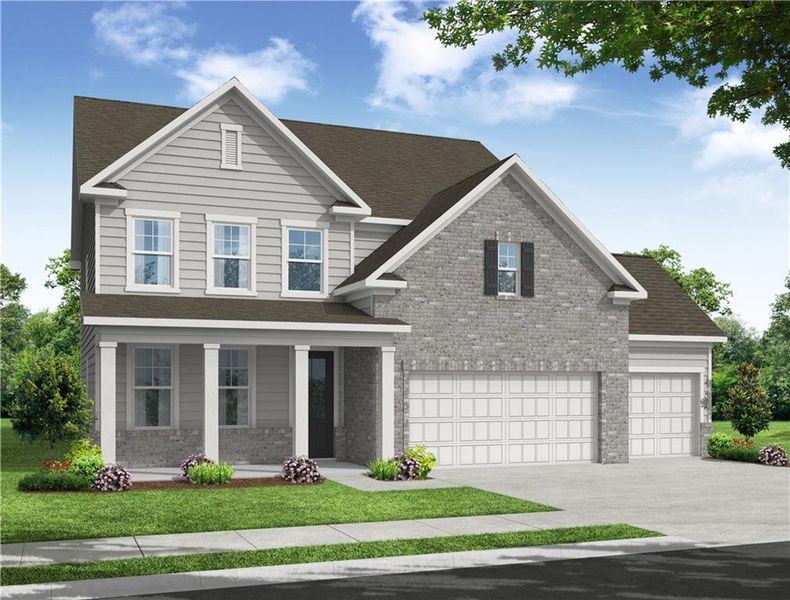 New construction Single-Family house 40 Brookside Way Nw, Cartersville, GA 30121 The Hickory C- Unfinished Basement- photo