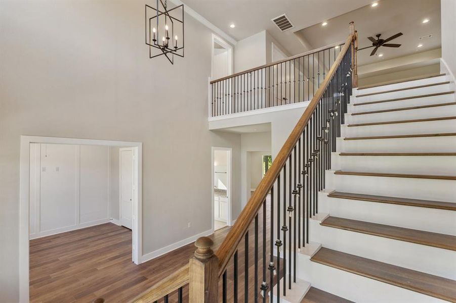 Beautiful staircase and entryway