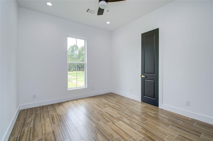 bedroom offers high ceilings