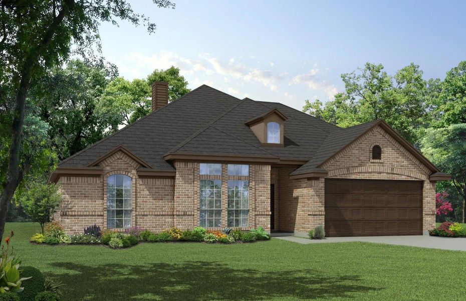 Elevation B | Concept 2379 at Belle Meadows in Cleburne, TX by Landsea Homes