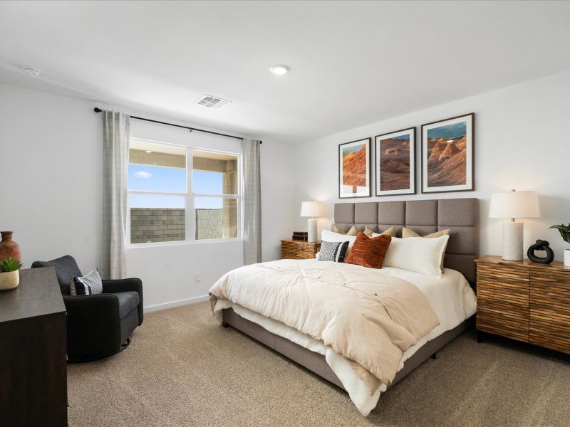 Bedroom in the Lark Floorplan at Rancho Mirage