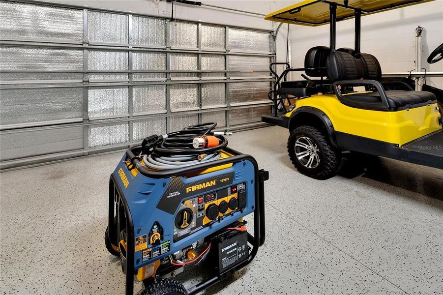 Generator and garage doors