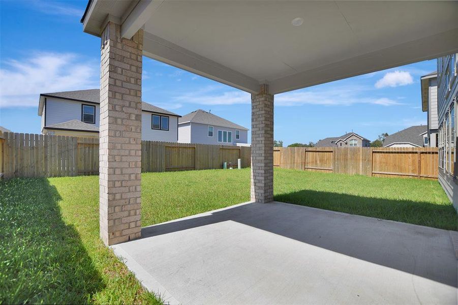 Nice covered patio