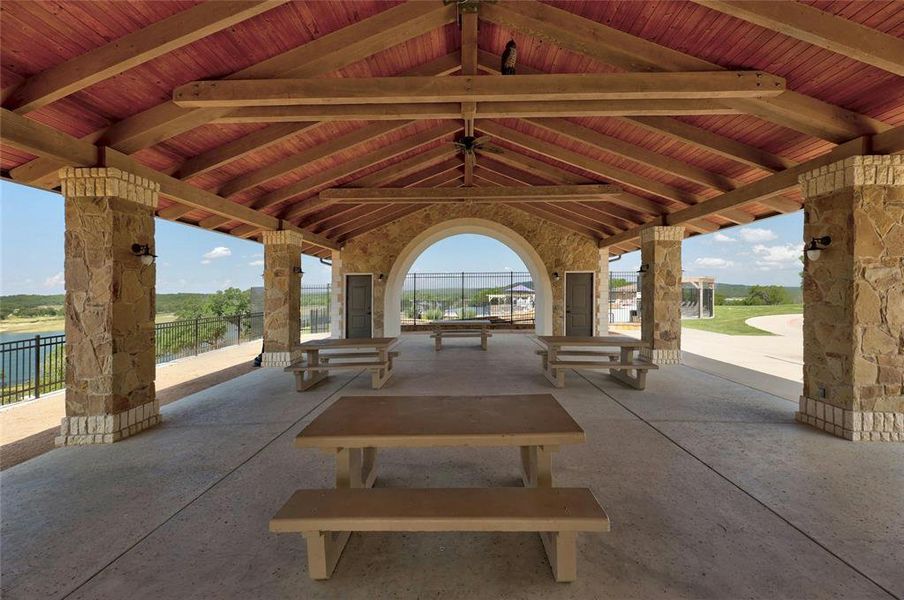 Open air pavilion for birthday parties and friend gatherings