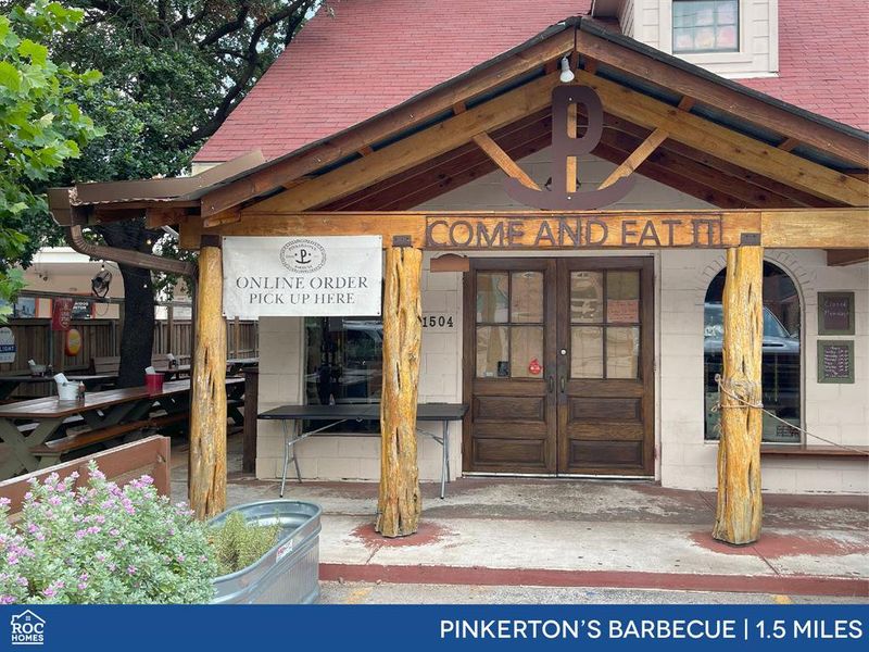 Pinkerton's BBQ in Sunset Heights serves up mouthwatering, smoky barbecue that captures the essence of Texas flavor in every bite.