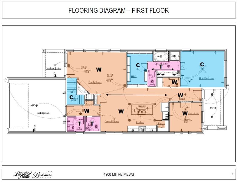 1st Floor Flooring Diagram for 4900 Mitre Mews