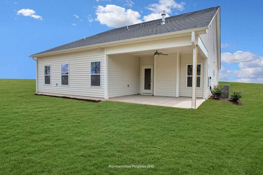 Clayton Rear Elevation with Optional Covered Patio