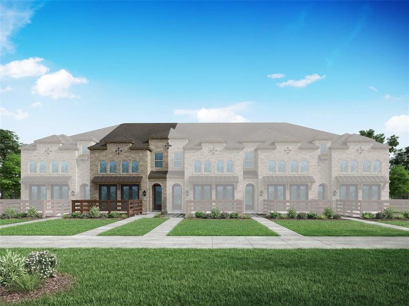 New construction Townhouse house 3725 Bel Air Boulevard, Sherman, TX 75090 Berkley Plan- photo