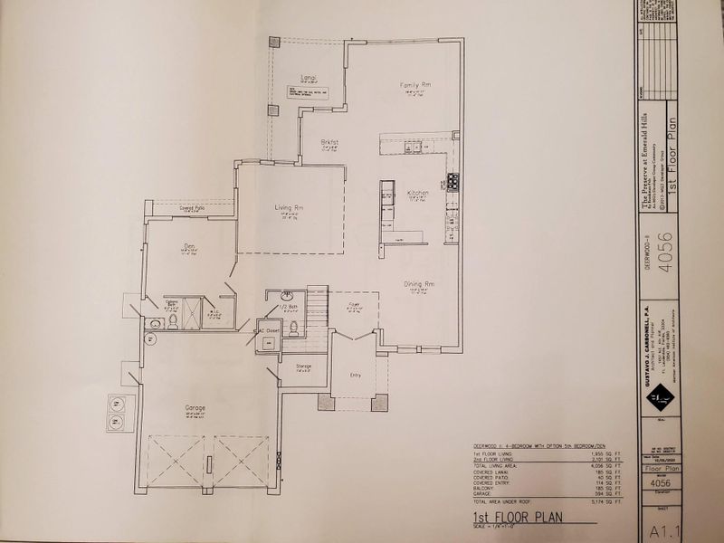 Floorplan Deerwood II 
First floor (kitchen has an island) See other