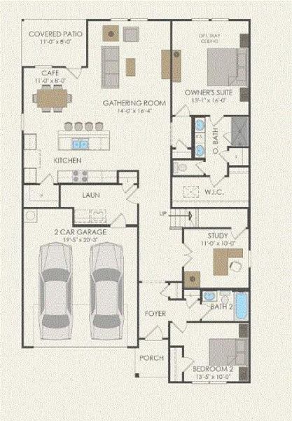 Pulte Homes, Albany floor plan