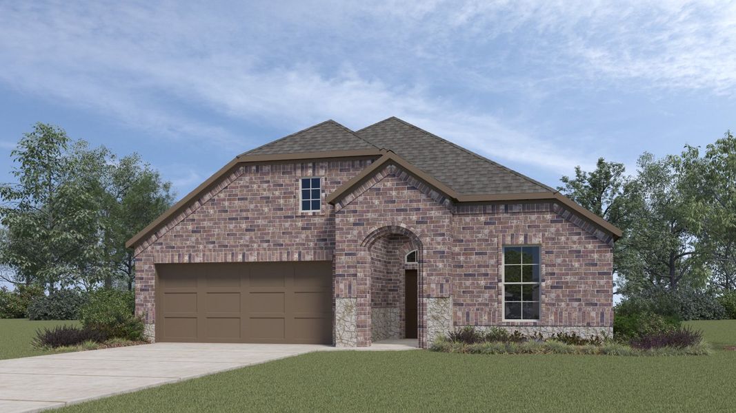 New construction Single-Family house 10424 Bluestone Ln, Aubrey, TX 76227 1626 Beachwood- photo