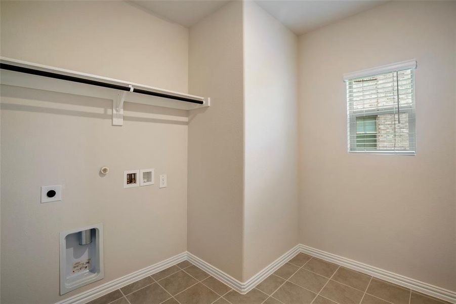 Spacious laundry room