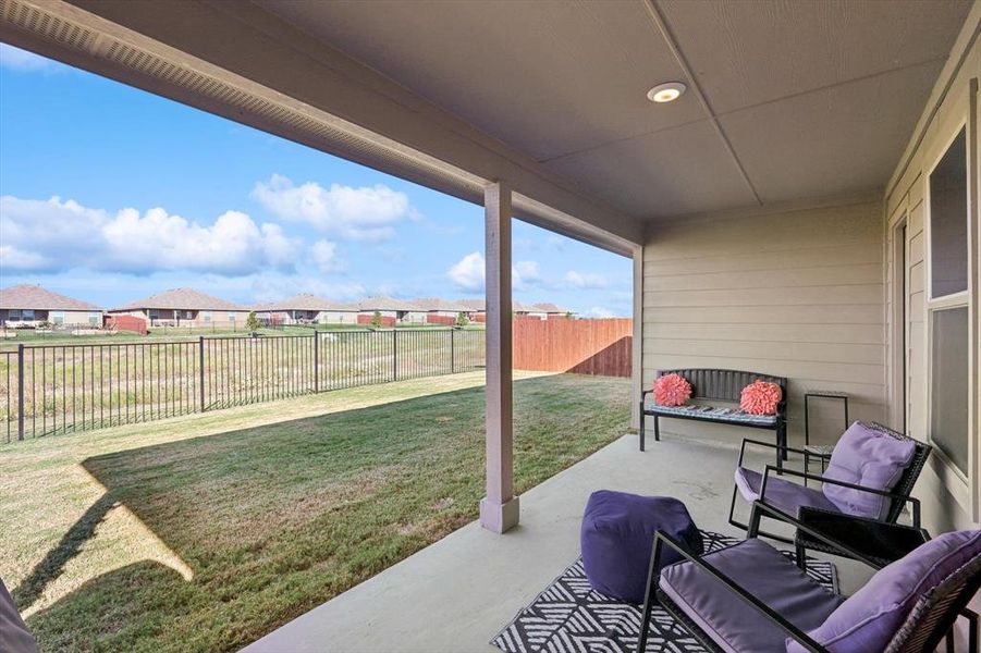 View of patio