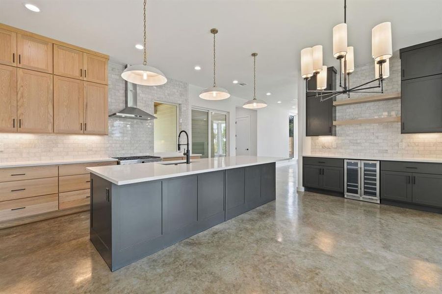Large Island with all Stainless appliances