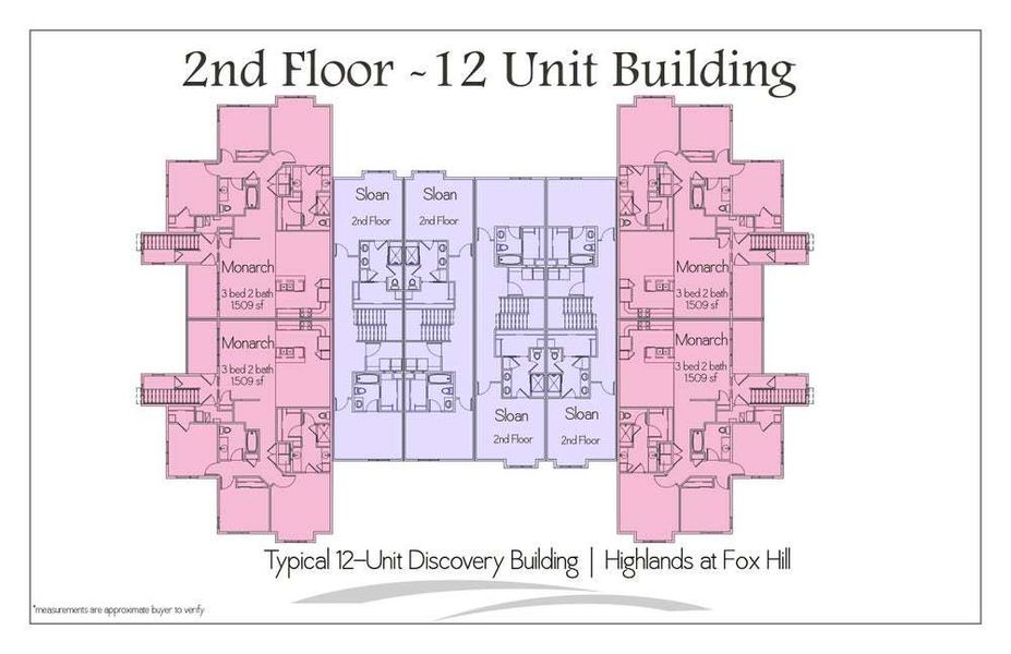 Floor Plate 12 Unit - Upper Level