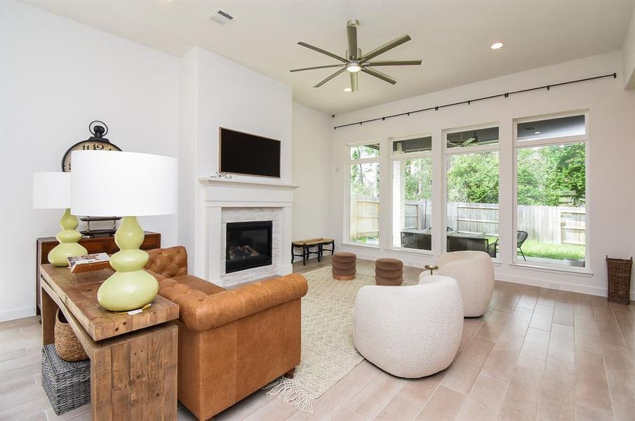 Beautiful Open concept living area.