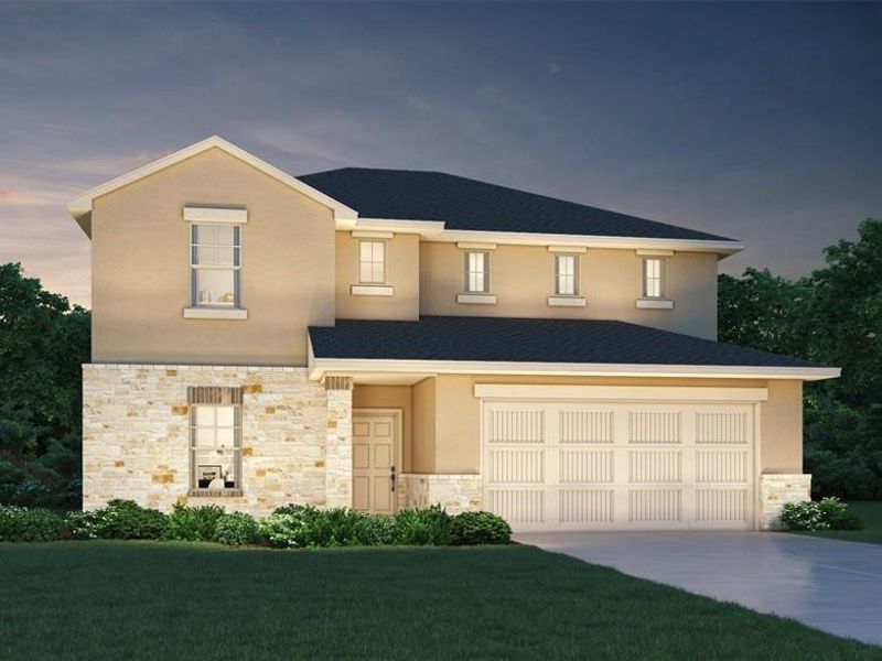 New construction Single-Family house 10308 Mager Ln, Hutto, TX 78634 The Kessler (C454)- photo