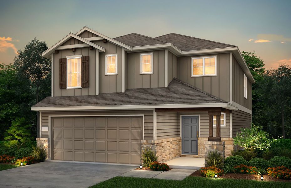 New construction Single-Family house 132 Ethan Edwards Road, Jarrell, TX 76537 Modena- photo