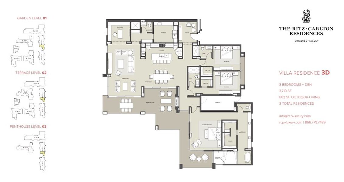 New construction Single-Family house Residence 3D, 6720 N Scottsdale Rd, Scottsdale, AZ 85253 - photo