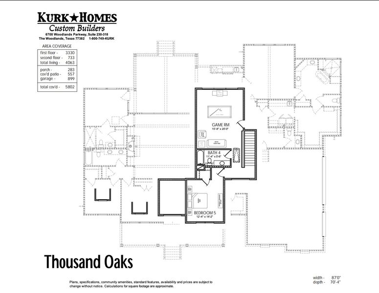 New construction Single-Family house Thousand Oaks, 12027 Water Oak Drive, Magnolia, TX 77354 - photo