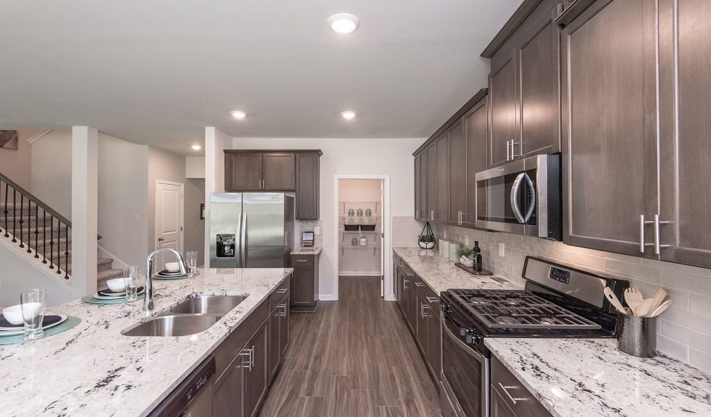 Skip takeout and cook dinner in the well-appointed kitchen.