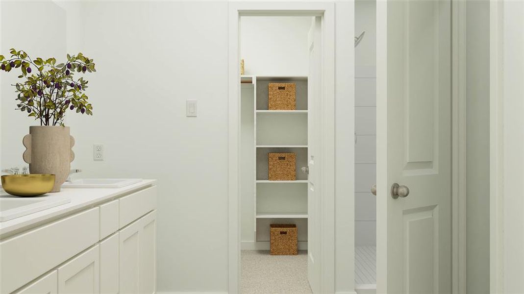 Pantry with sink