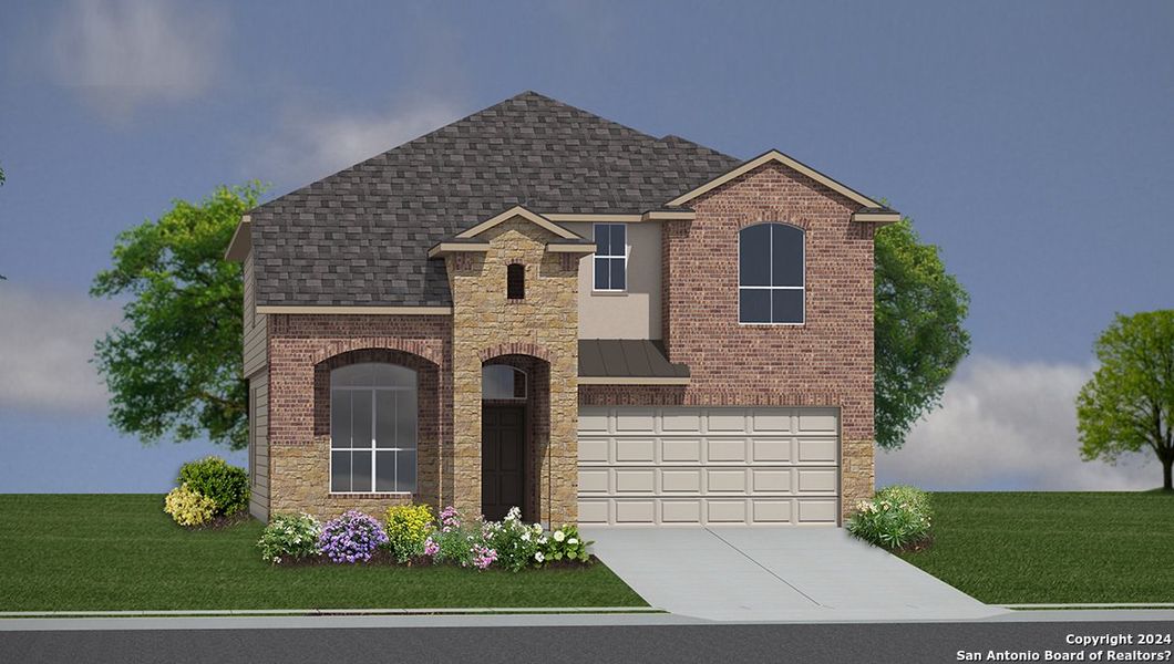 New construction Single-Family house 613 Bronze Stream, Cibolo, TX 78108 The Salerno - photo