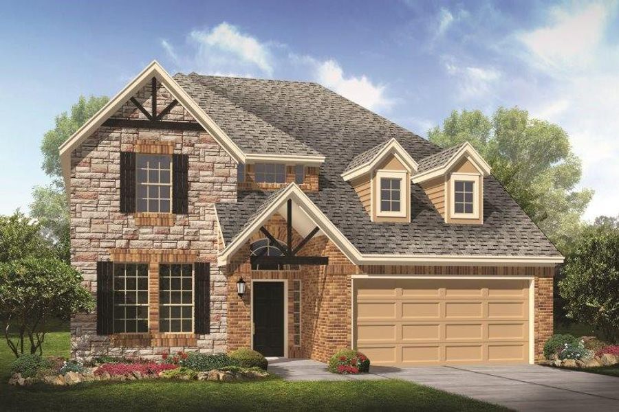 Stunning Easton II design by K. Hovnanian Homes with Elevation A in beautiful The Commons at Sedona. (*Artist rendering used for illustration purposes only.)