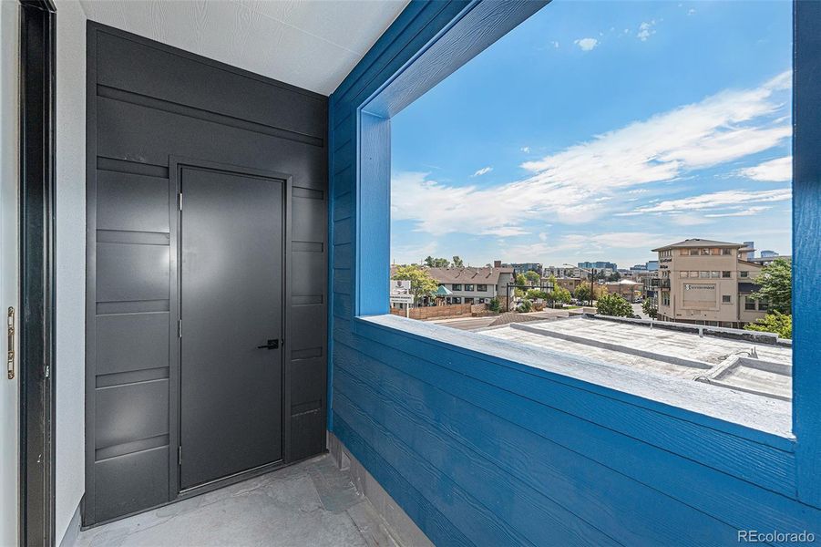 All interior 2 bedroom units have storage closet within their balcony