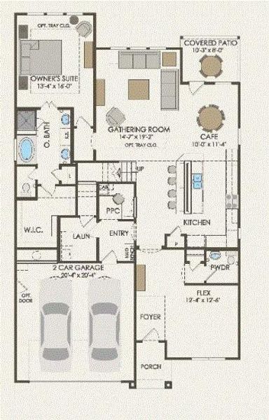 Pulte Homes, Caldwell floor plan