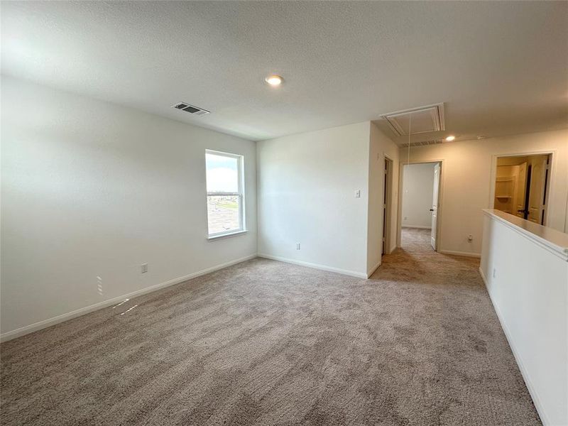 Enjoy this flex space as a game room, a play room for the kids, a second sitting area, a home office and more.