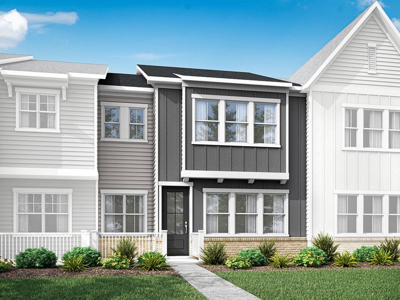 New construction Townhouse house Plan 2, 5907 Wetlands Alley, Charlotte, NC 28215 - photo