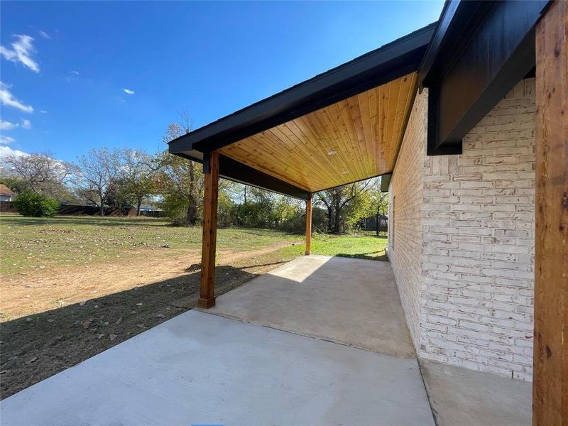 View of patio